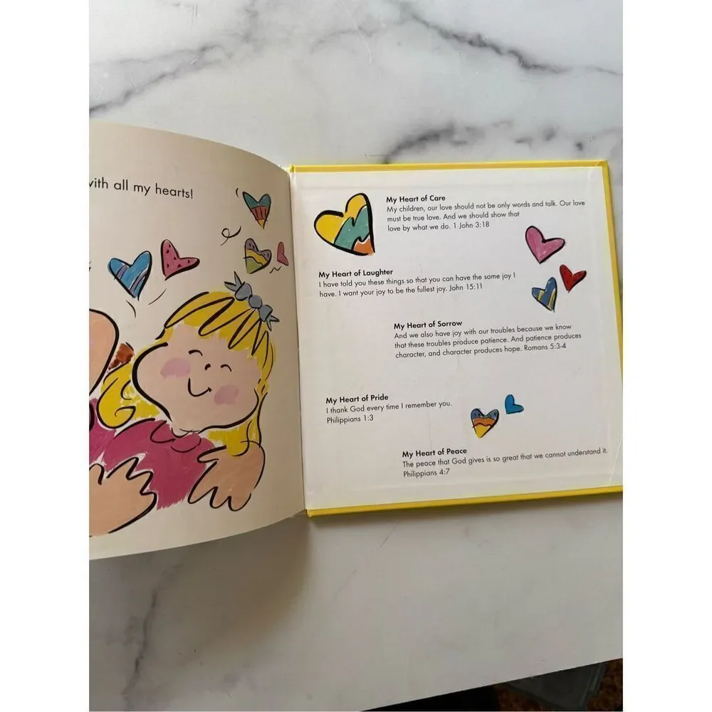 I love you with all my hearts blank notecard included hardback children’s book f